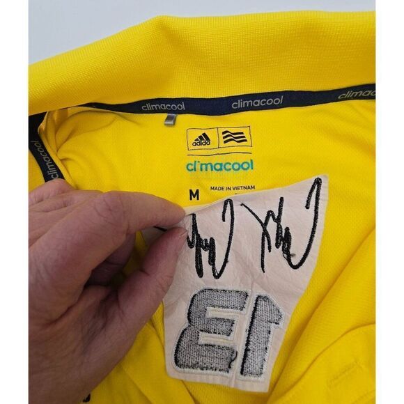 Adidas ClimaCool Thorsport Racing  Polo Shirt Medium Yellow - Picture 4 of 8